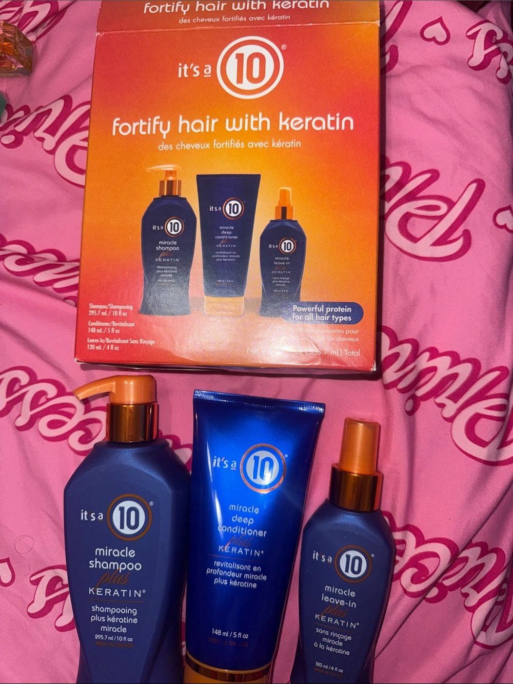 it's a 10 Fortify Hair with Keratin Set — Blue